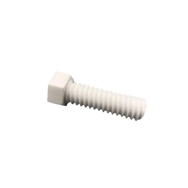 Wholesale Industrial 95% 99% Zirconia Screw High Precision, High Heat Resistance Alumina Oxide Ceramic Screw Pipe