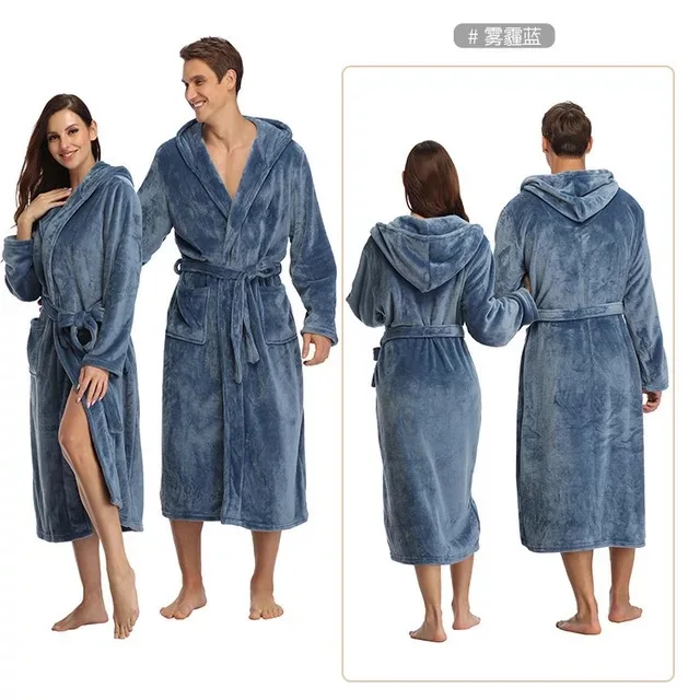 Wholesale Hotel Custom Girl Women Couple Robe Adult Bath Robe Plain Fleece Bathrobe For Women