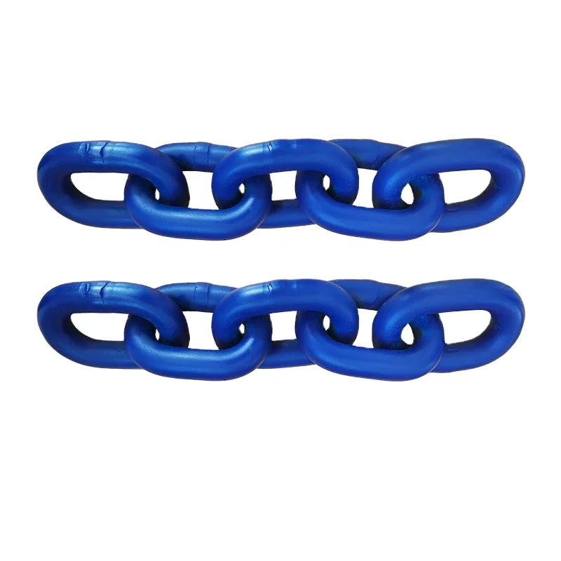 julisling OEM ODM En818-2 Grade 80 G80 Alloy Steel Short Link Lifting Chain Slings black round link chain slings