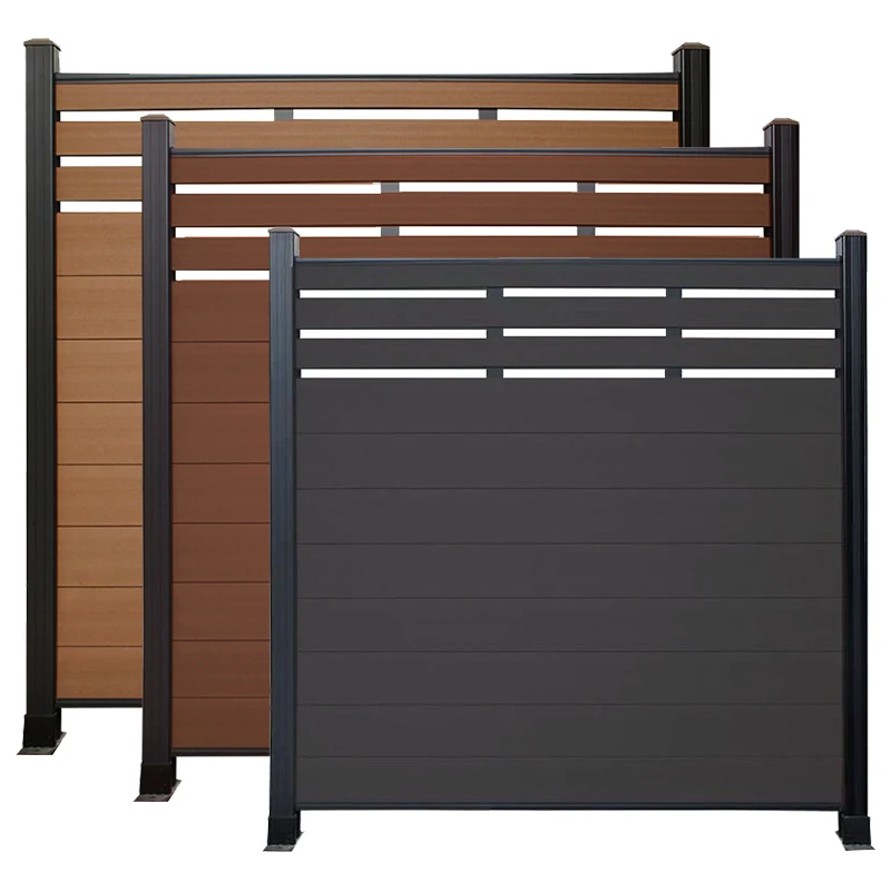 Outdoor 6x8 Feet Waterproof WPC Garden Fence Wood Plastic Composite Fencing Panel