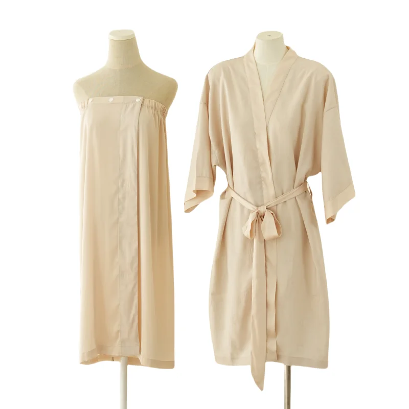 white Luxurious Silk Satin Robe Bathrobes Lightweight Soft Loungewear Sleepwear Nightwear
