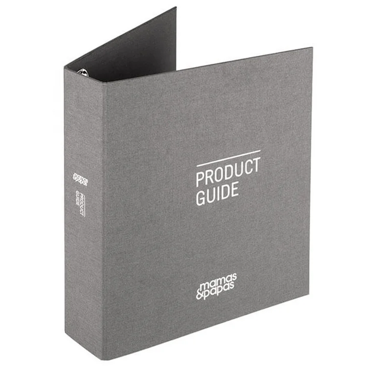 Custom cloth linen bound covered 3 ring binders