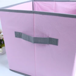 Wholesale Foldable Multipurpose Cardboard Drawer Square Cloth Storage Box Cube Bins Non Woven Fabric Storage Box
