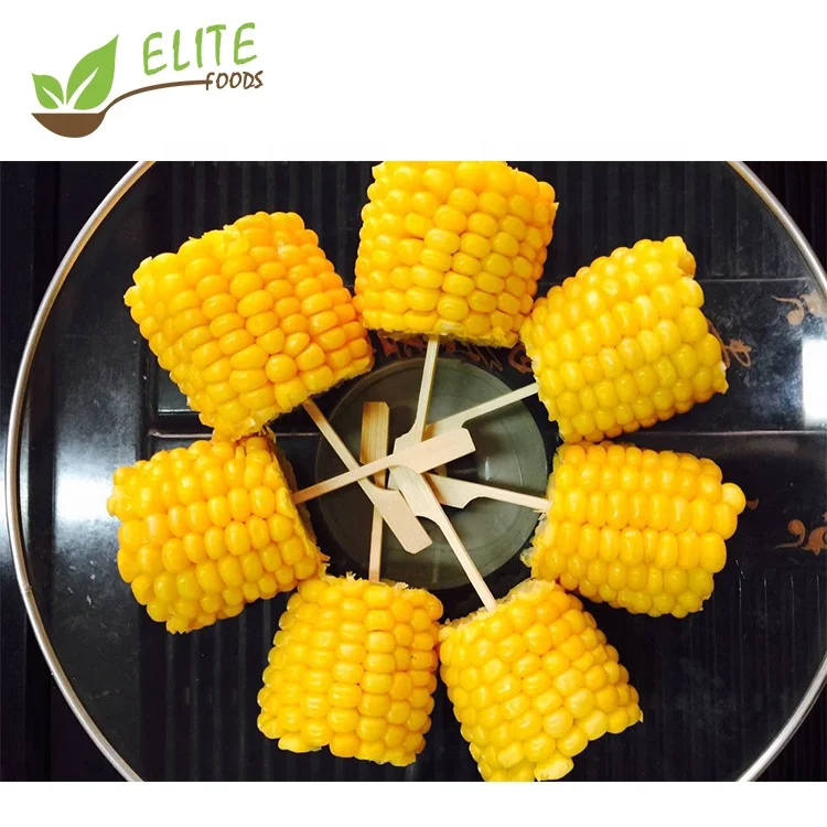 
2020 New Season Frozen IQF Sweet Corn Cob Cuts 