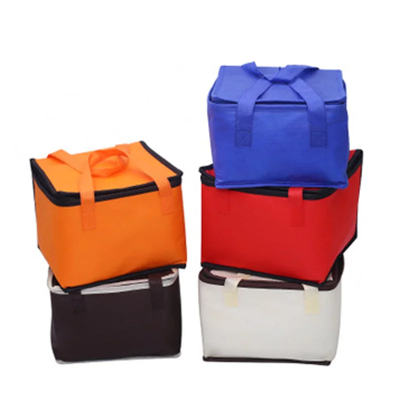 Foldable Food Storage Thermal Bag For Cake Drink Cooler Bags Aluminum Foil Insulated Box Waterproof Lunch box Delivery Bag