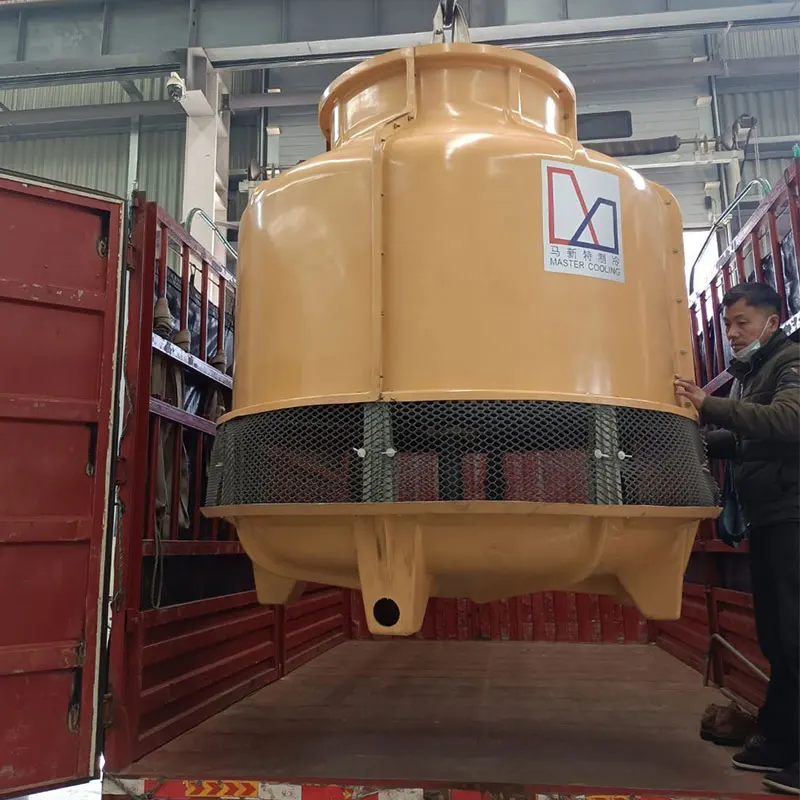 Hot sale small size water frp round cooling tower for injection molding industry