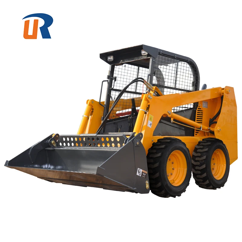 CE Approved Mini Skid Steer Loader 950 KG 4-Wheel Loader Weichai Engine Low Price Construction Machinery China 1 Ton Rated Load