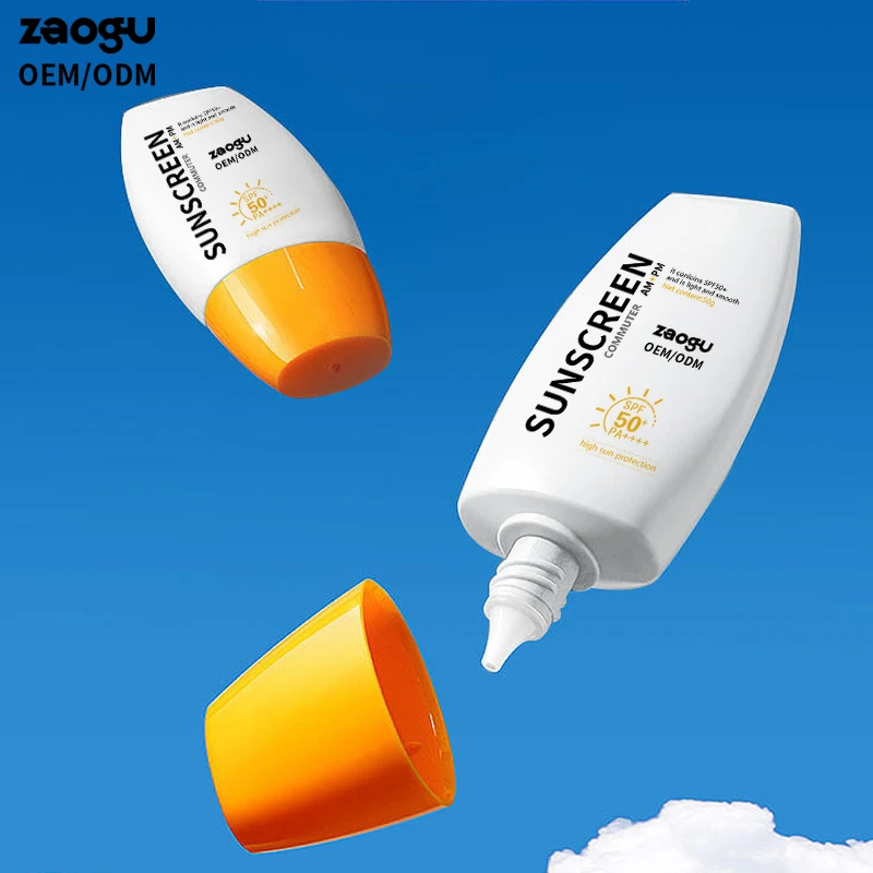 Oil Free Physical  Sun Screen Cream SPF 50 No Mud Organic Facial Whitening UV Sunblock Cream  SPF 50