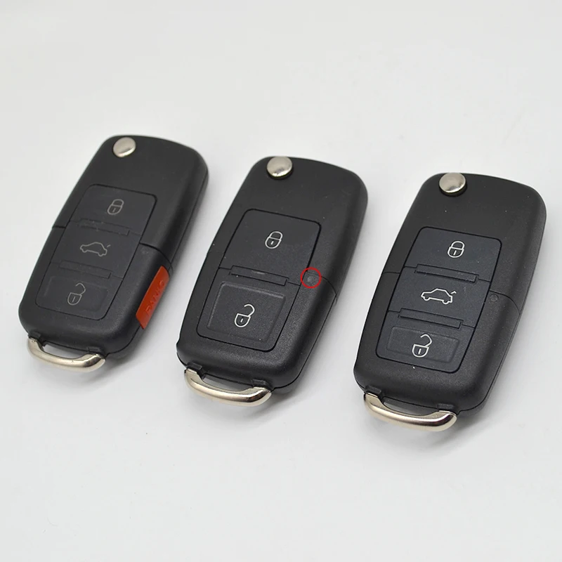 Folding remote car key shell Hosing Cover 2/3/4buttons for VW Volkswagen Passat Polo Jetta Touran Bora Golf Sharan flip key repl