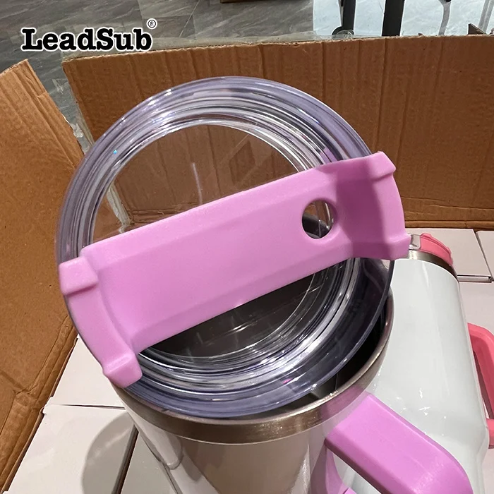 BPA Free keep hot and cold leakproof double wall stainless steel vacuum insulated 40oz sublimation blank tumbler with handle