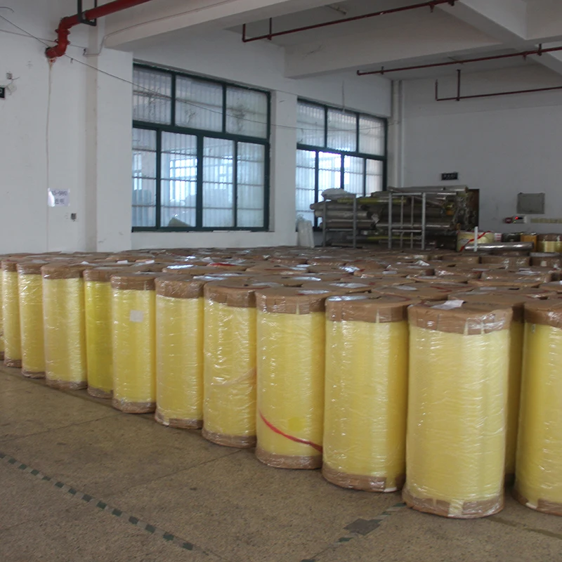 Yellowish Beige Clear  Color Bopp Packing Tape Jumbo roll Acrylic Glue Transparent BOPP Tape Jumbo Roll