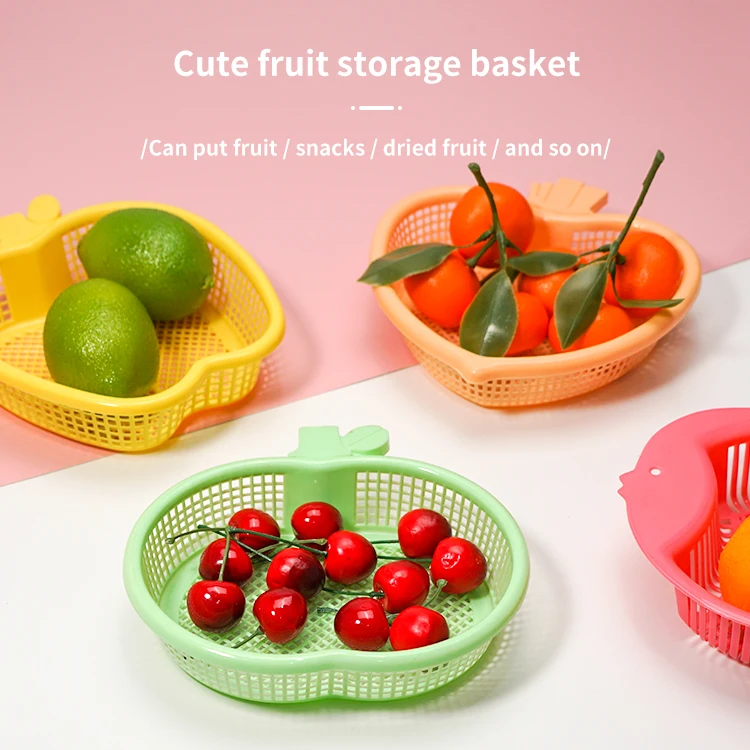 Wholesales Factory Custom Fish Shape Plastic Fruit Storage Basket Sieve