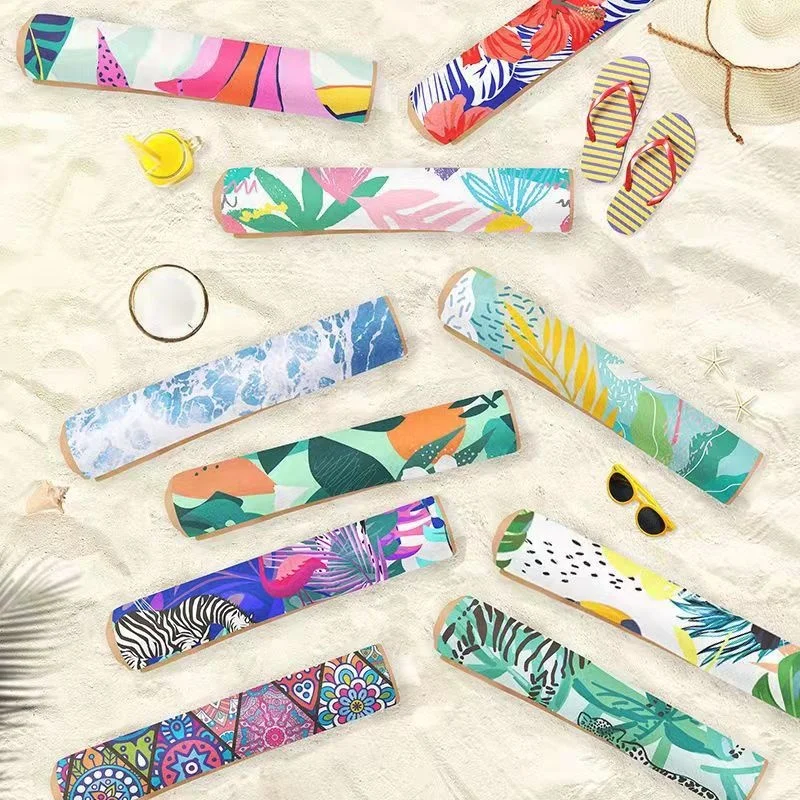 Quick Dry Summer Sublimation Custom Logo Print Microfiber Suede Sand Free Recycled Beach Towels