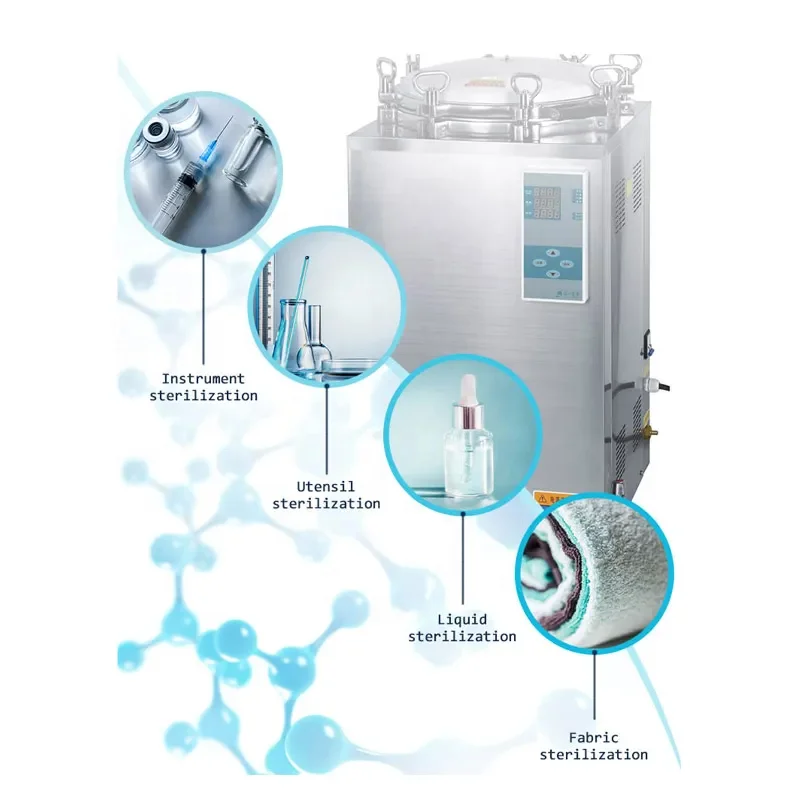 50 l / 100 l / 150 l vacuum packaging film laboratory equipment food sterilizer back pressure cooking autoclave