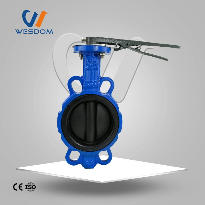 2024 Plate Ductile Iron Two Way Soft Seal wafer DISC price  Butterfly Valve manufacture in China