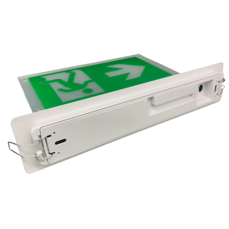 SAA Rechargeable High Quality Recessed Mounted Running man  Emergency Exit Sign