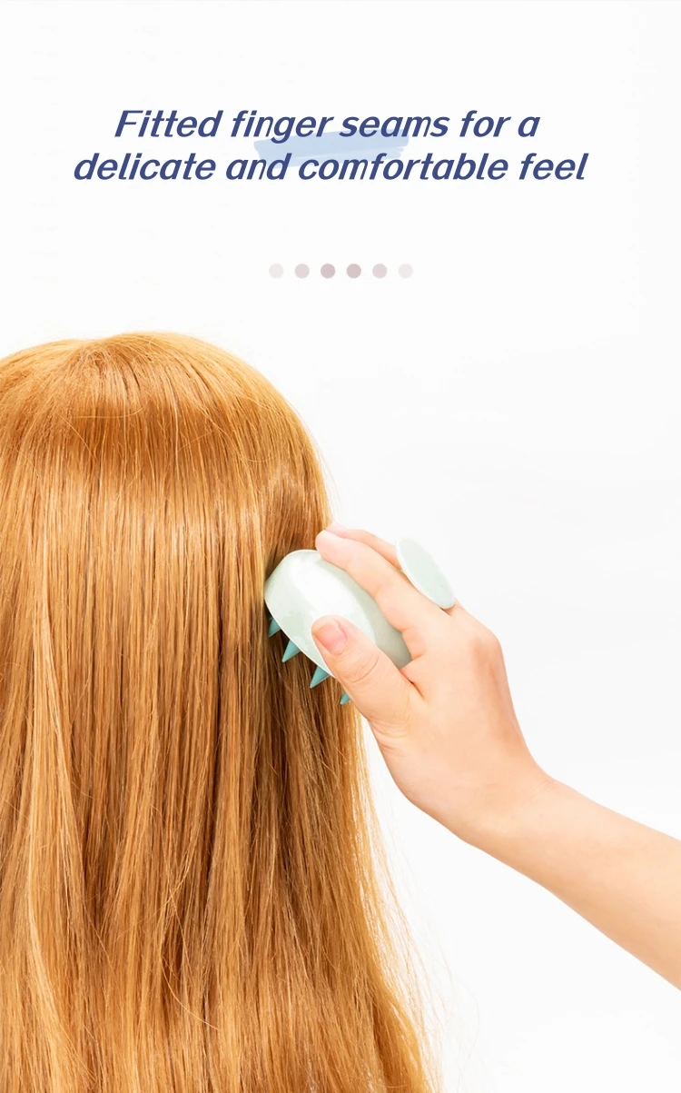 customizable  cats comb  soft   pet  hair removal  hand held  hair scalp massager  comb head silicone hair brush