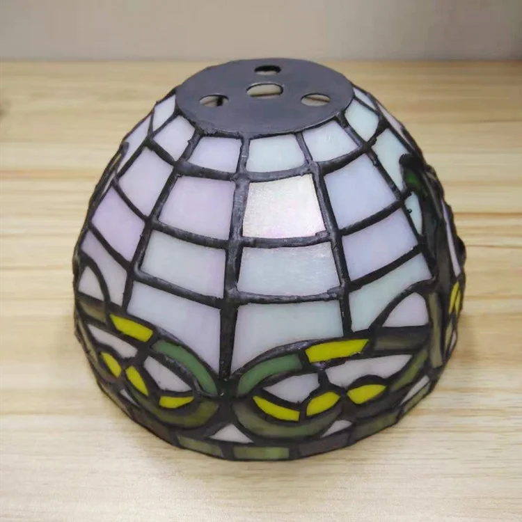 Antique glass lampshade luxury tiffany stained lighting cover