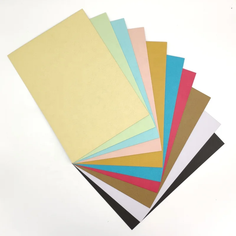 Fashion Office Stationary Dermatoglyph Paper 230gsm A4 Color Embossed Cover Paper For Book
