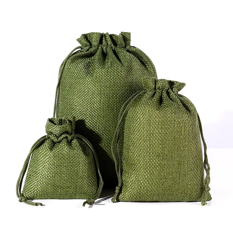 Eco Friendly Natural Jute Burlap Bag Sack For Rice Sugar Coffee Cocoa And Other Grain Products Custom Printed