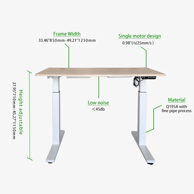 
Fashion Escritorio auto up down adjustable gaming working desk 