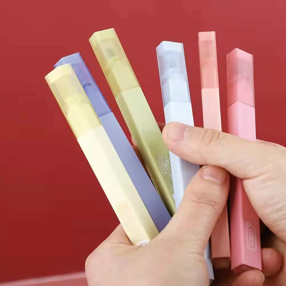 Suppliers Custom New Design Premium Fluorescent Rainbow Color Dual tip pastel Markers and Square Highlighters Pen