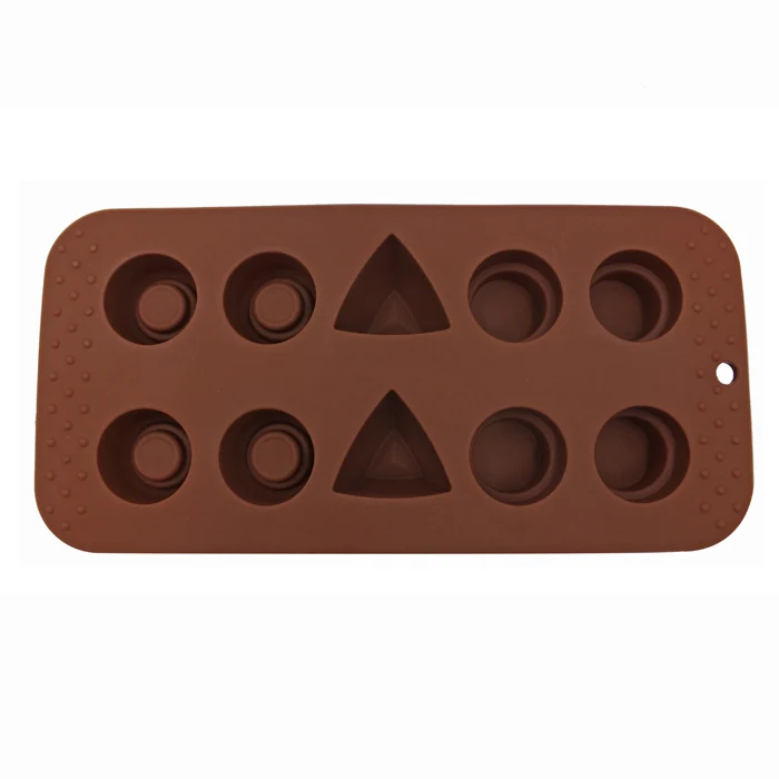 
10 Cavities Silicone Chocolate Mold Chip Candy Molds 