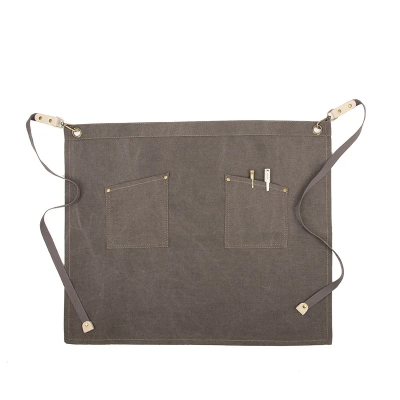 Half length apron fashionable short style waitress and waitress coffee restaurant kitchen apron Korean version apron