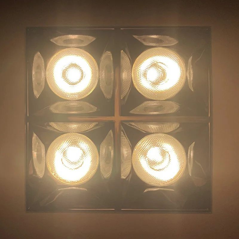 ETL LED Nuggets Recessed Downlight 4 Cells Architectural Cluster Downlight with Separated Junction Box IC Rated 15 Watts 120 VAC