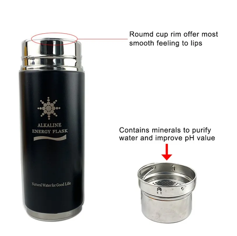 Amazon Hot Sale 380ML Tomalin Alkaline Water Energy Nano Flask