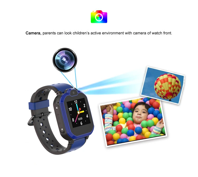 LT05 4G Kids Smart GPS Watch 1.4 Inch IPS Touch Screen With Camera Voice Chat Electronic Fence SOS Calling For Kids Security