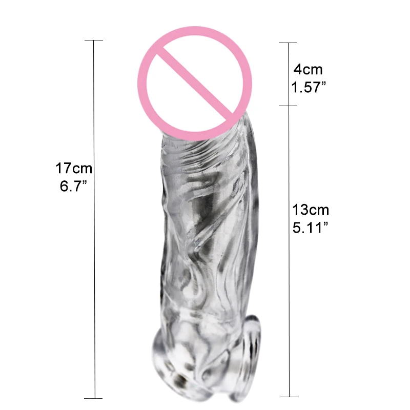 Popular Adult Sex Toys Tpe Male Penis Extender Device Condoms For Men