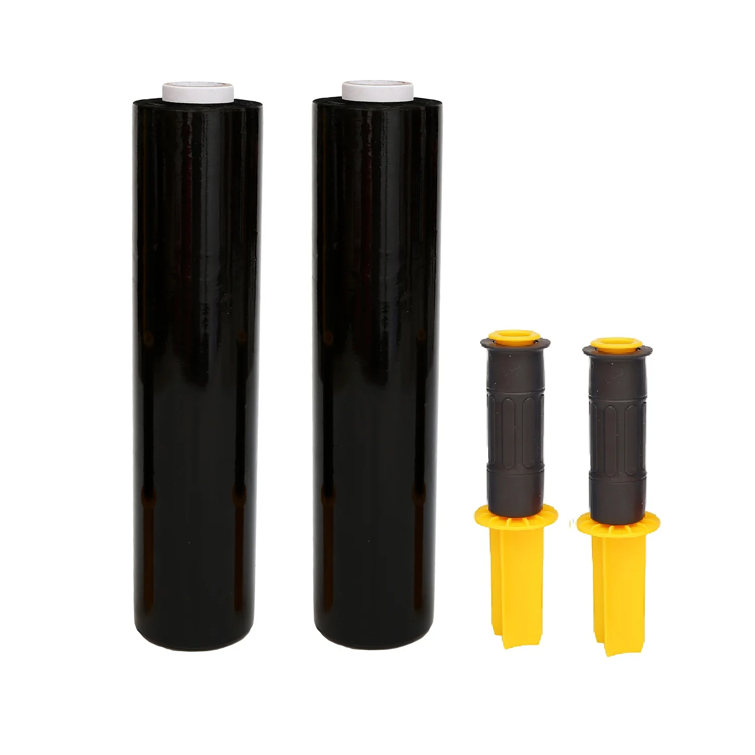 Protection Dust  Plastic Pallet Stretch Wrapping Film Black Stretch Wrap Film Rolls for Packaging Moving