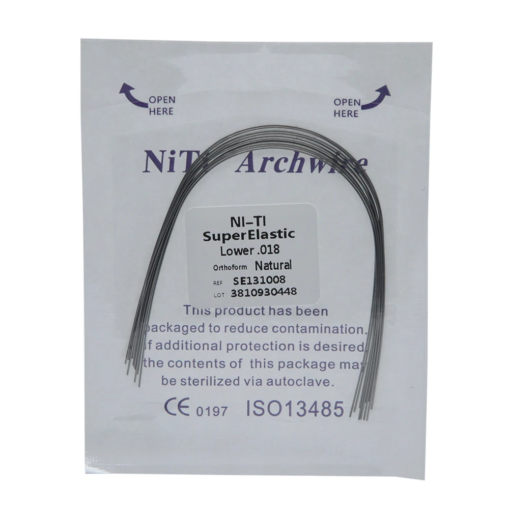 NiTi rectangular arch wires