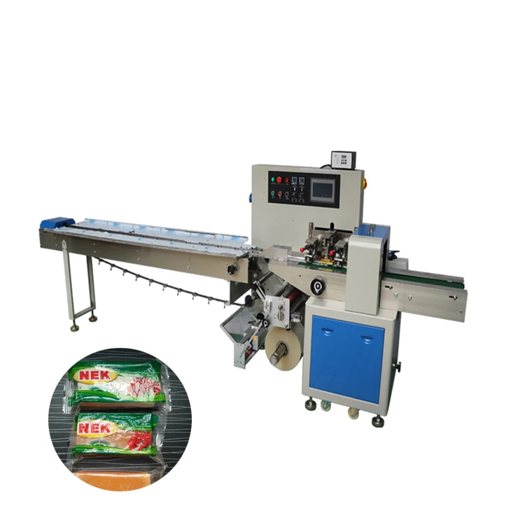 Moon Cake Making Machine Milk Cookies / Bread Pillow Type Packing Machine Machinery