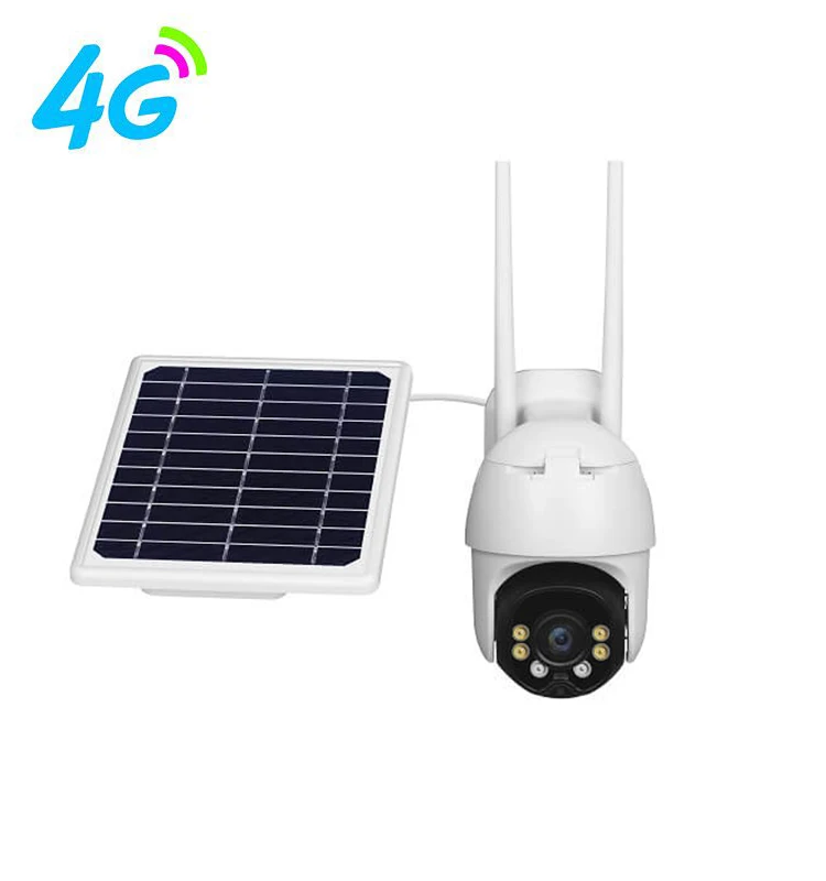 
Outdoor Wildlife Farm PTZ Security Surveillance GSM SIM Card IP APP Real Time Live Streaming Solar Powered Battery 4G Camera 