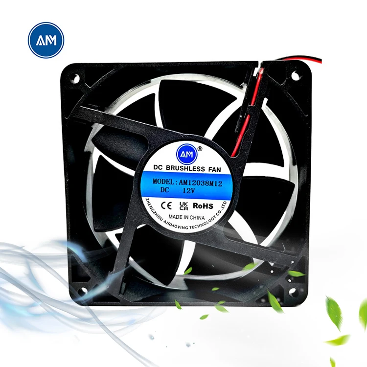 Mini 12038 24v 120mm 24 V 12 V Brushless Dc Fan Axial Flow Fans Ventilation Motor Waterproof Small Computer 120mm Small Dc Fan