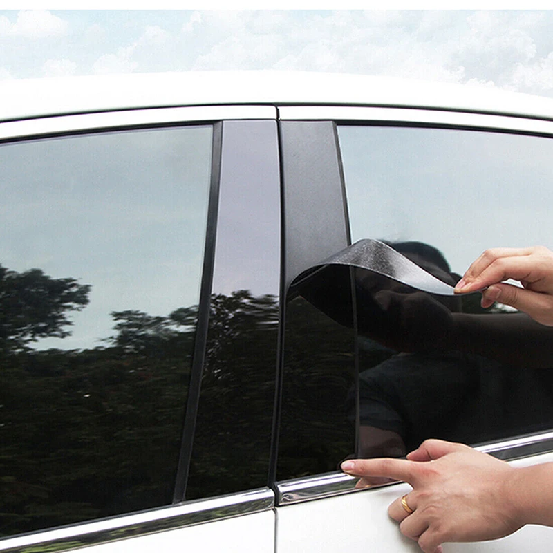 Car Window Pillar Posts Door Trim Cover Stickers Decal for Mazda 3 Axela 2006 2007 2008 2009 2010 2011 2012 Exterior Accessories