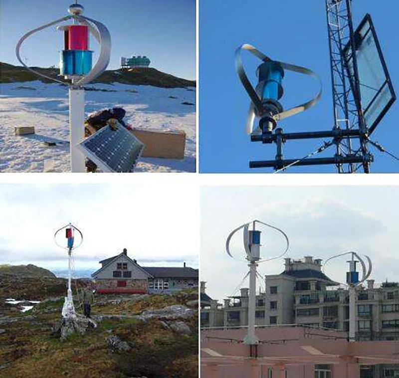 Low Noise 12V 24V 300W 400W 500W Q-type Vertical Axis Wind Power Turbine Generator