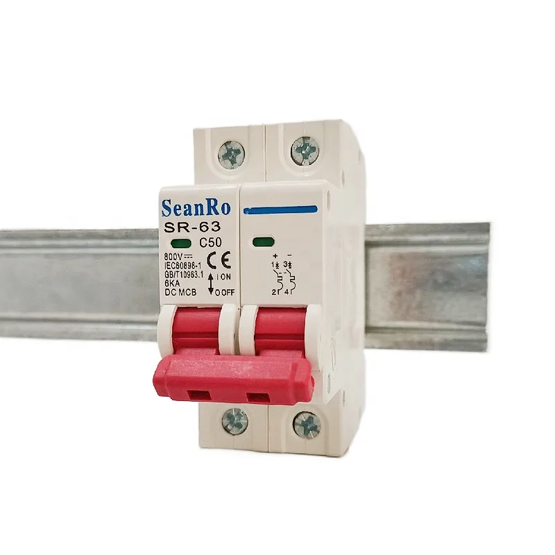 SunRo CE certificate hotselling DC MCB for PV system 50a amp circuit breaker