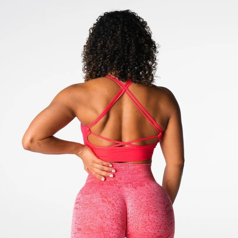 Double Shoulder Crisscross Open Back Seamless Womens Gym Yoga Sports Bra Corset Top Yoga Bra