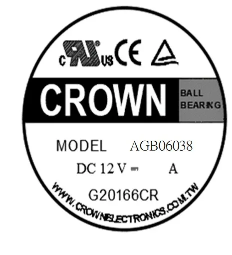 Crown 7010 SERVER O10 DC FAN for laptop