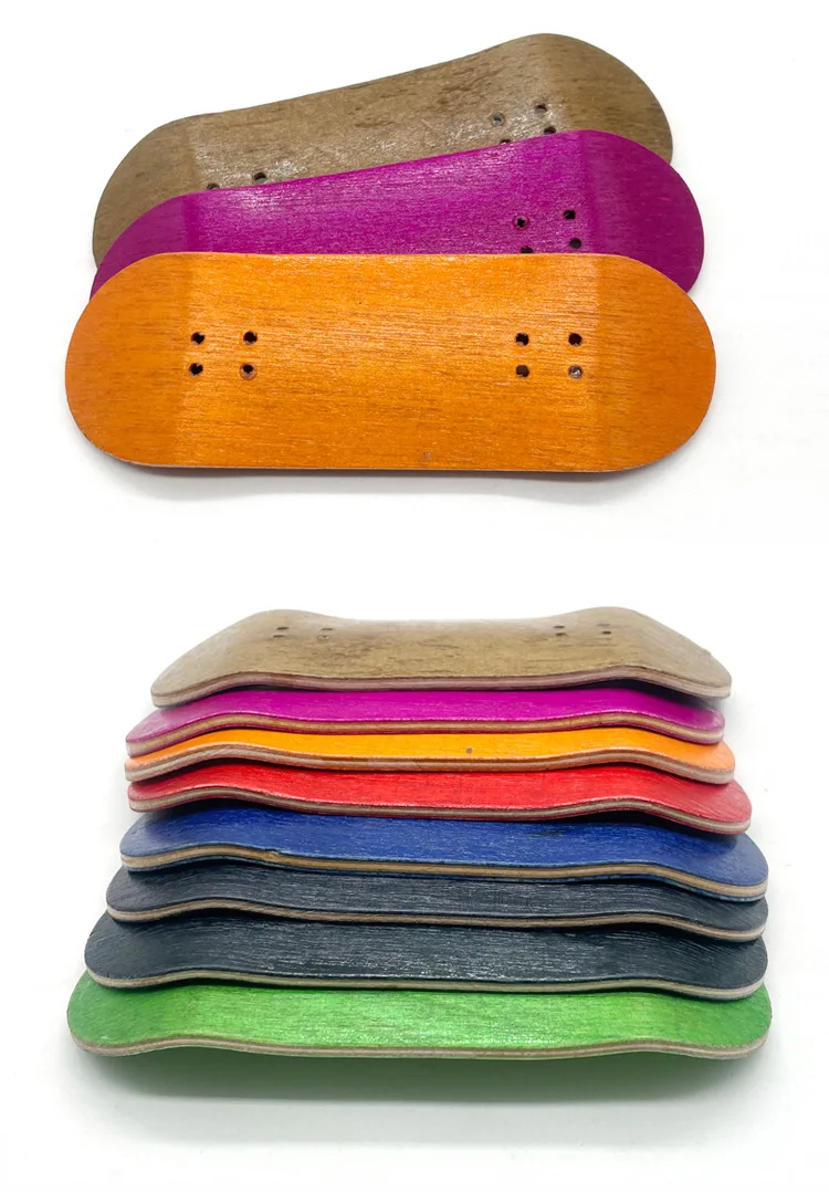 32mm Professional Board Width , Maple Mini Fingertip Skateboard, Equipped With Ball Bearing Double-Sided Dyed Finger Skateboard