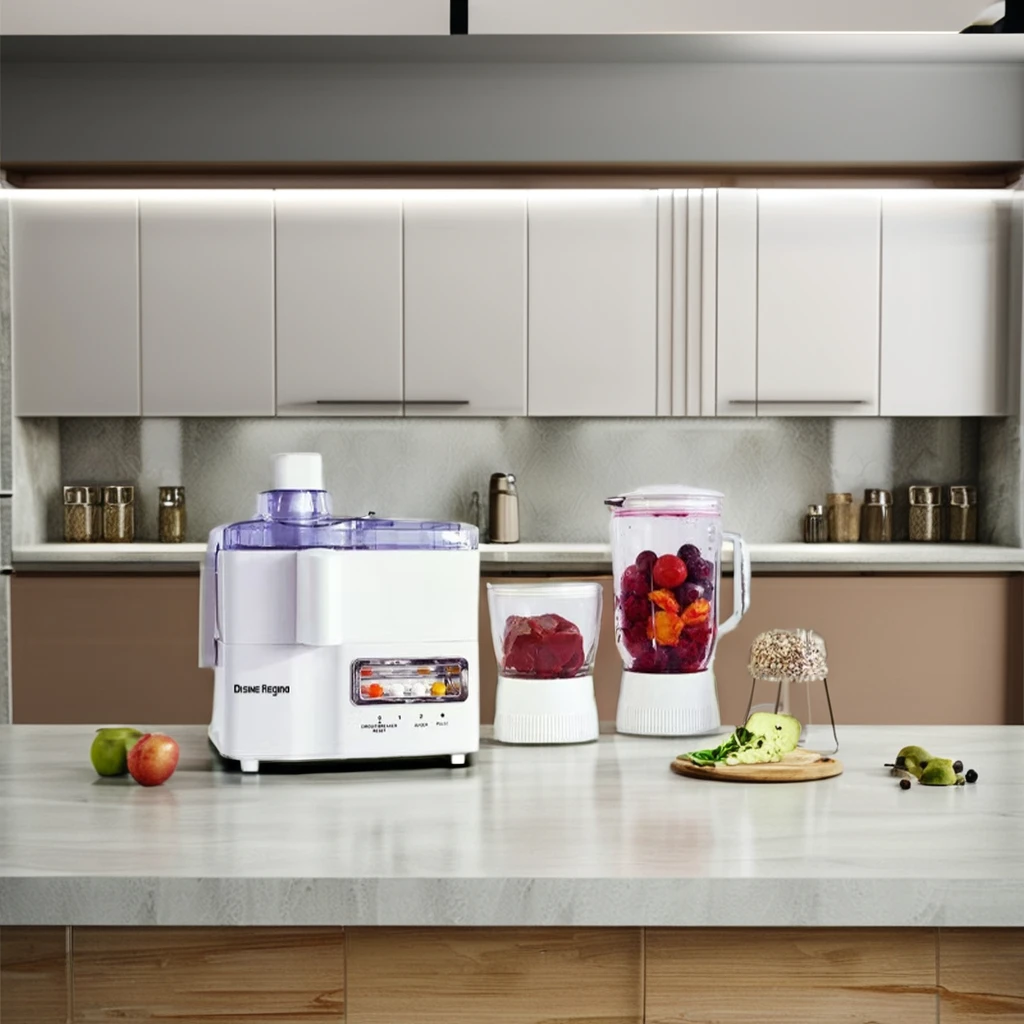 4-in-1 Multi-Function Household Machine USB Power Variable Speed Push Button Wall-Breaking Juice Meat Grinder Plastic Hotel Car