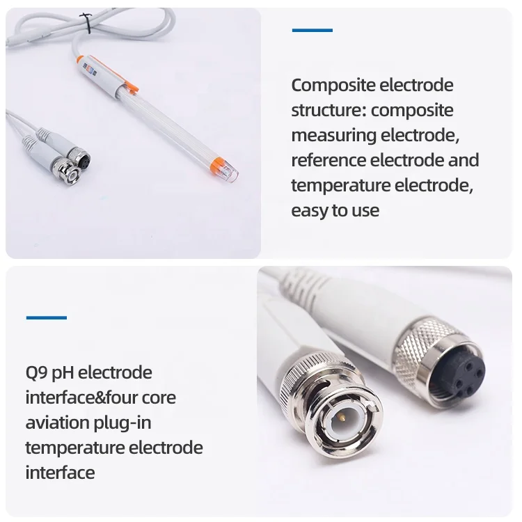DSE-301-QC 3 in 1 pH Composite Electrode  pH Sensor Probe Combination for Laboratory water quality testing