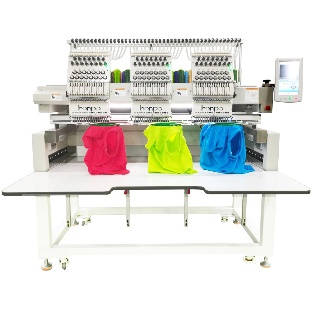 Hot sale! High Speed  Embroidery Machine 3 Head 12/15 Needles Apparel &Textile High Quality Computer Sewing Machine Cheap Price