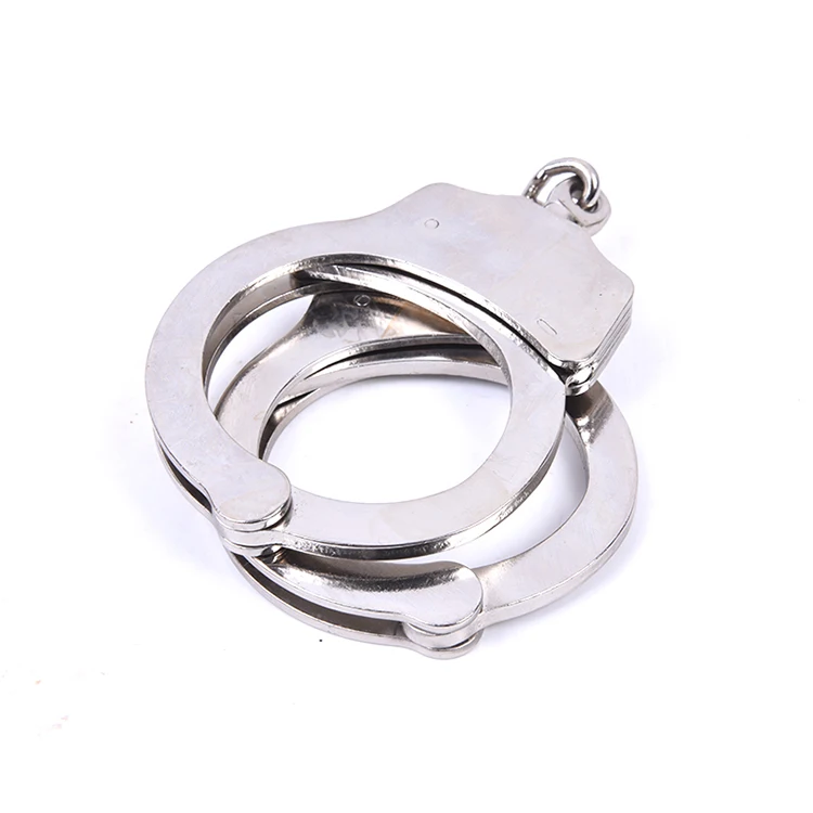 wholesale lockable police army military security stainless steel handcuffs