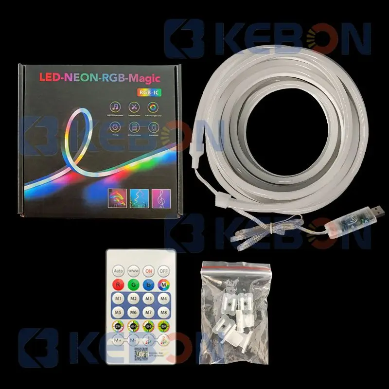 Outdoor Landscape Garden Decoration Waterproof Flexible Colorful 715 RGB Magical 5V Led Neon Light