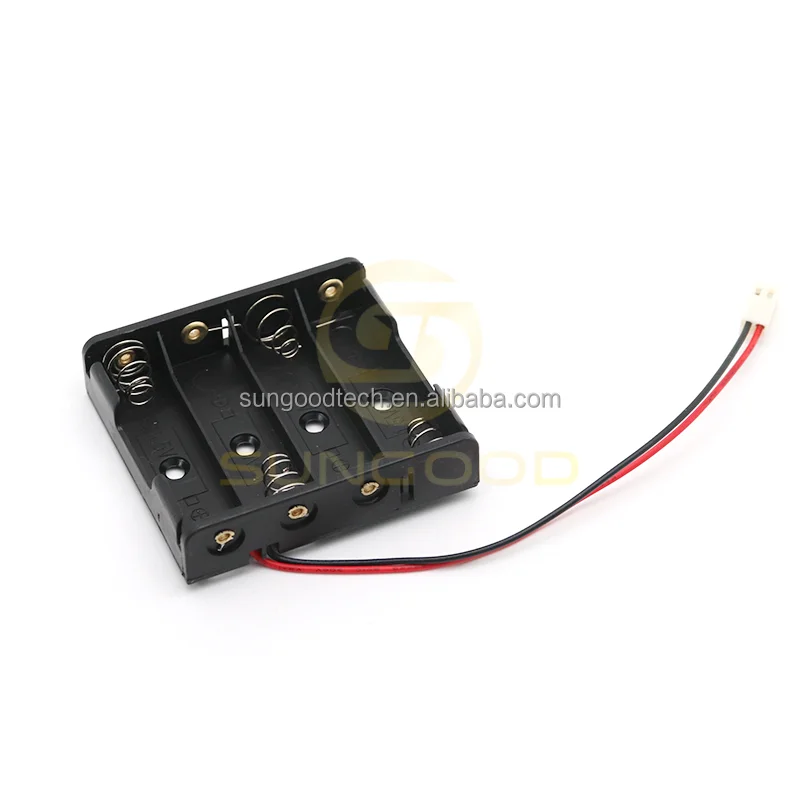 AA Battery Holder With 2510 2.54mm Connector 2pin High Quality 4 Slot Battery Box 4pcs 6V Customized Order