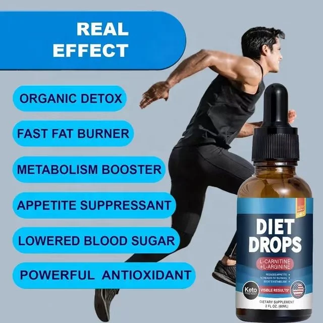 OEM diet drops L-carnitine L-arginine organic detox fast fat burner metabolism booster powerful antioxidant slimming weight loss